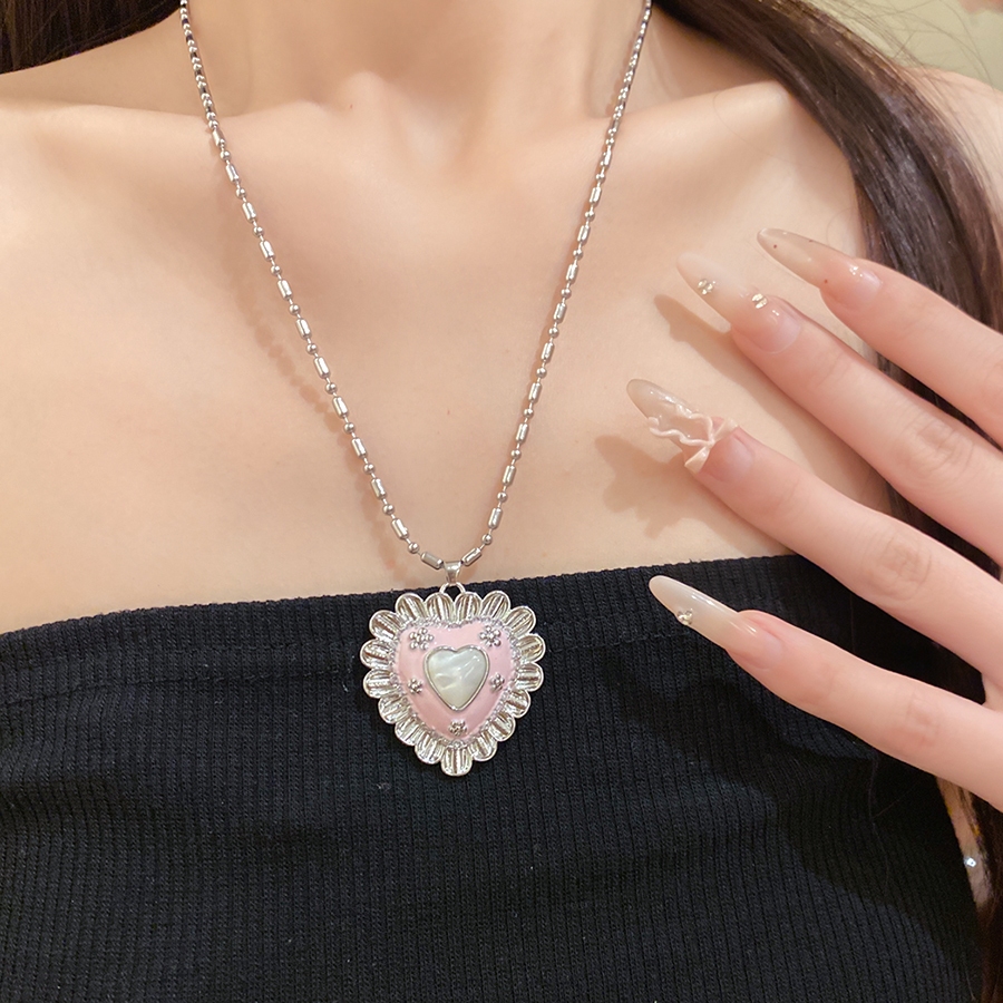 Vintage Fashion Center - Elegant High-End Retro Silver Tone Pink