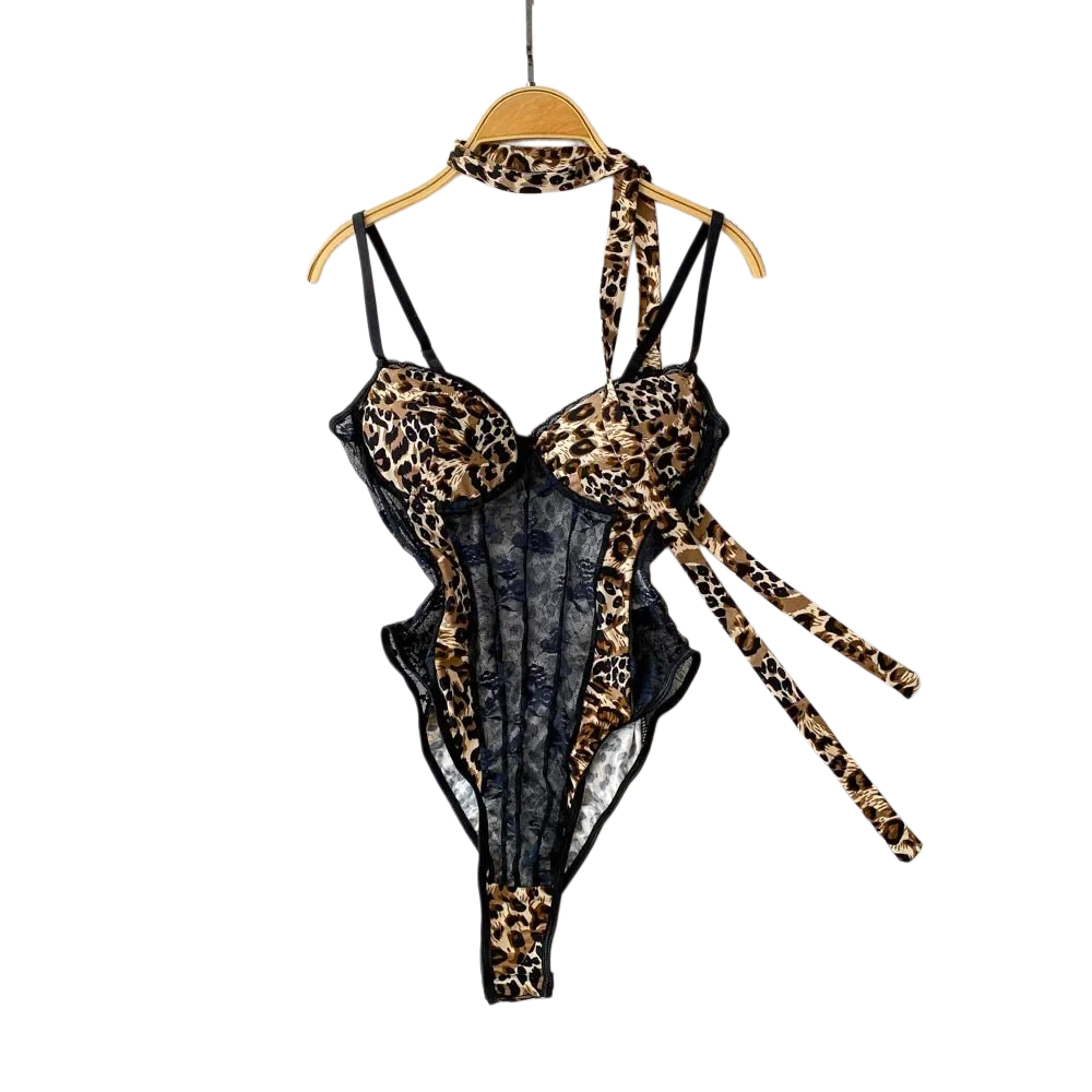 Vintage Fashion - Women Hotsweet V-neck Leopard Slim Vintage