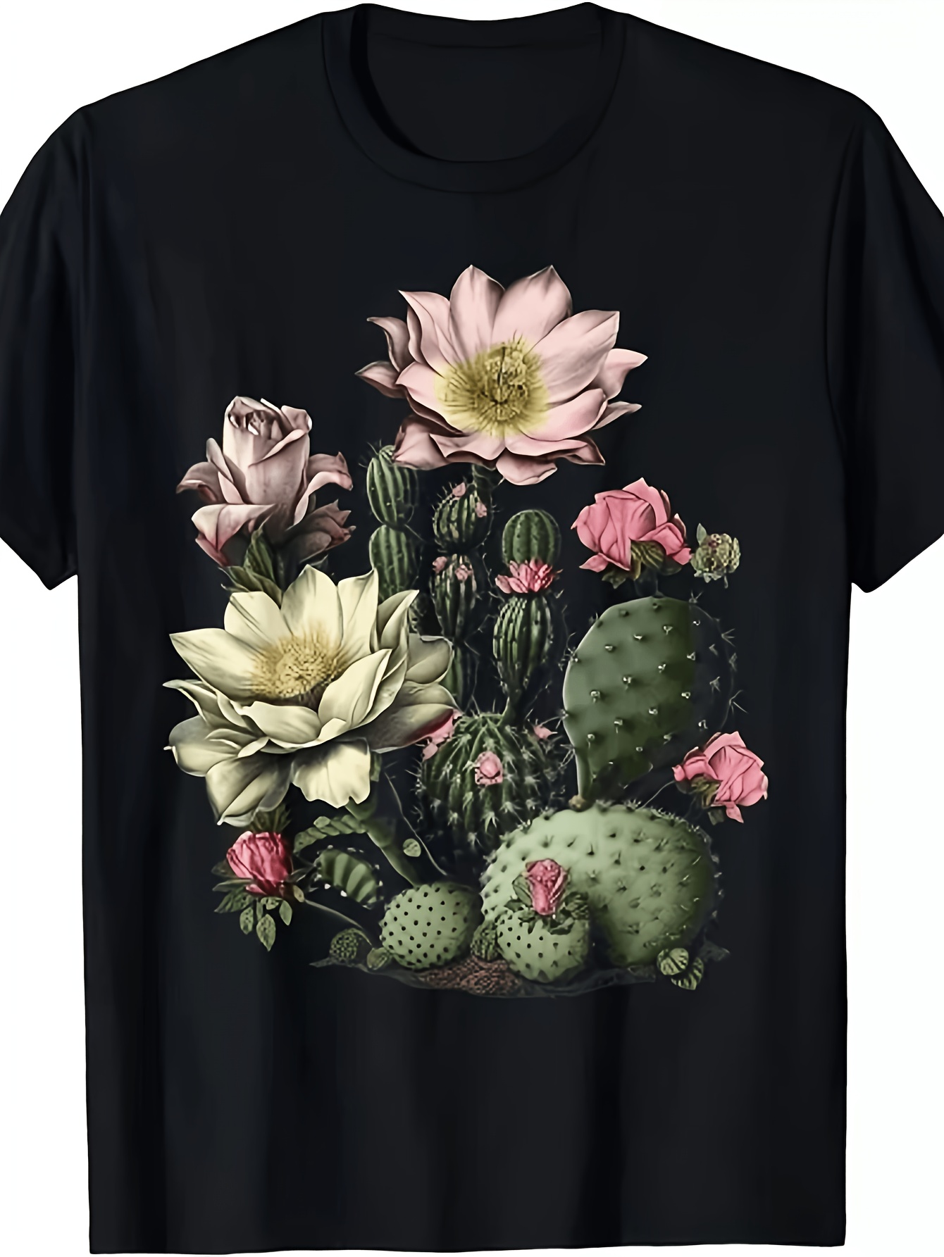Vintage Fashion Enthusiasts - Unisex Cactus Succulent Plant T-Shirt for