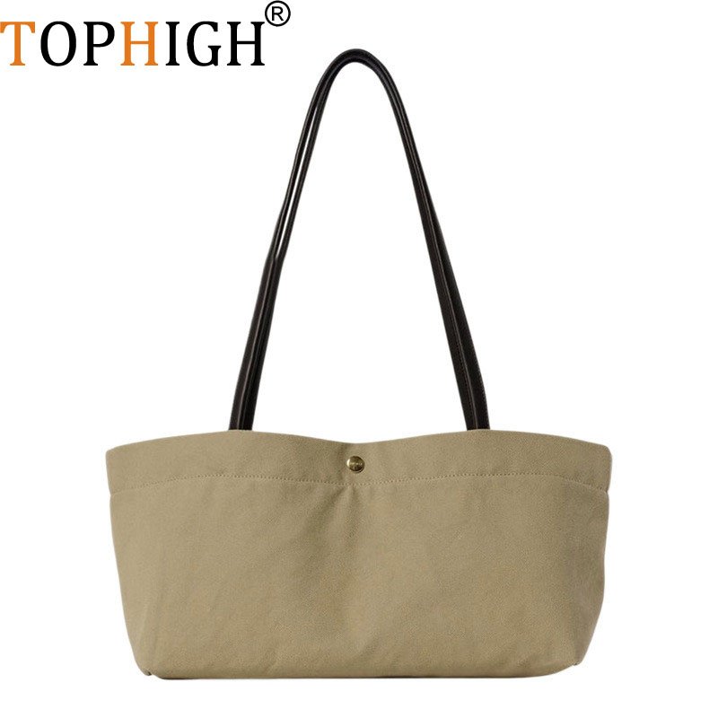 Vintage Fashion Old Money - TOPHIGH New Vintage Canvas Tote Bag