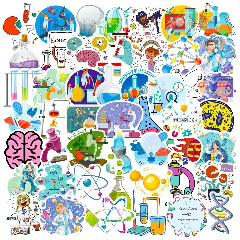 50PCS Cartoon Science Lab Stic - Vintage Fashion Toys 评论和价格