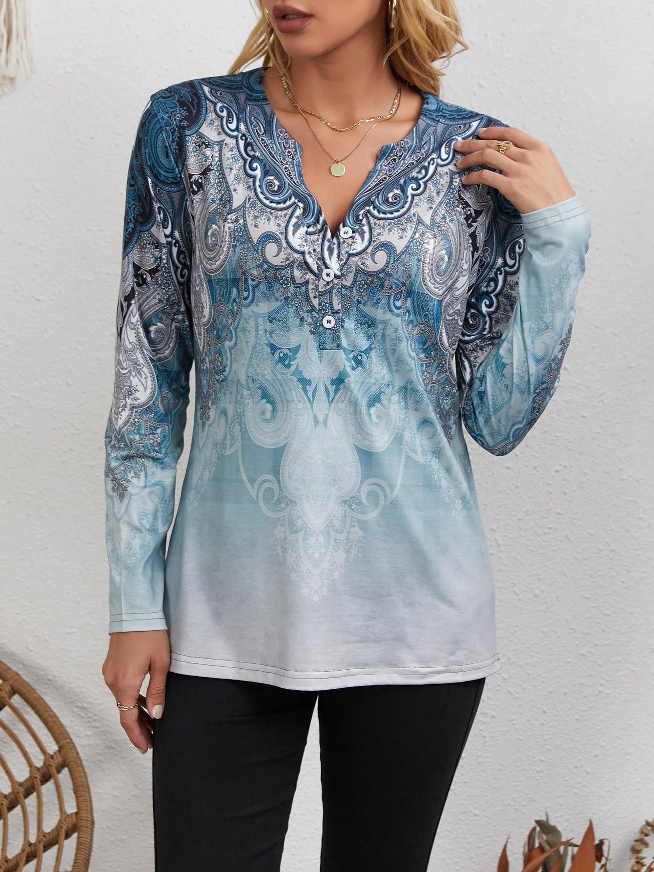 Women's Ethnic-Style Top: Vint - Vintage Fashion 评论和价格