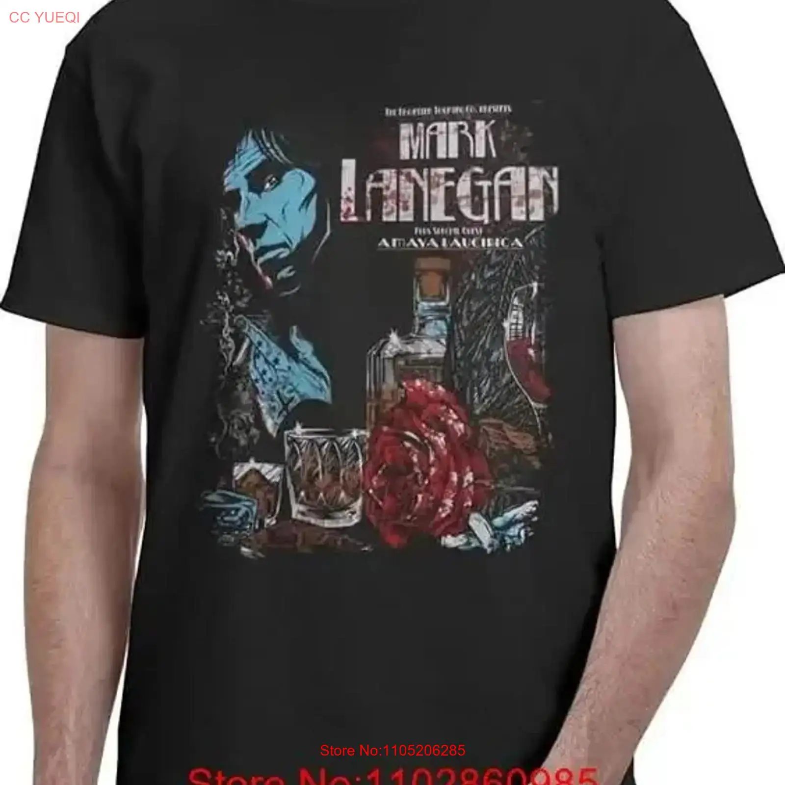 Mark Lanegan T Shirt Heavy Cot - Vintage Fashion Wear 评论和价格