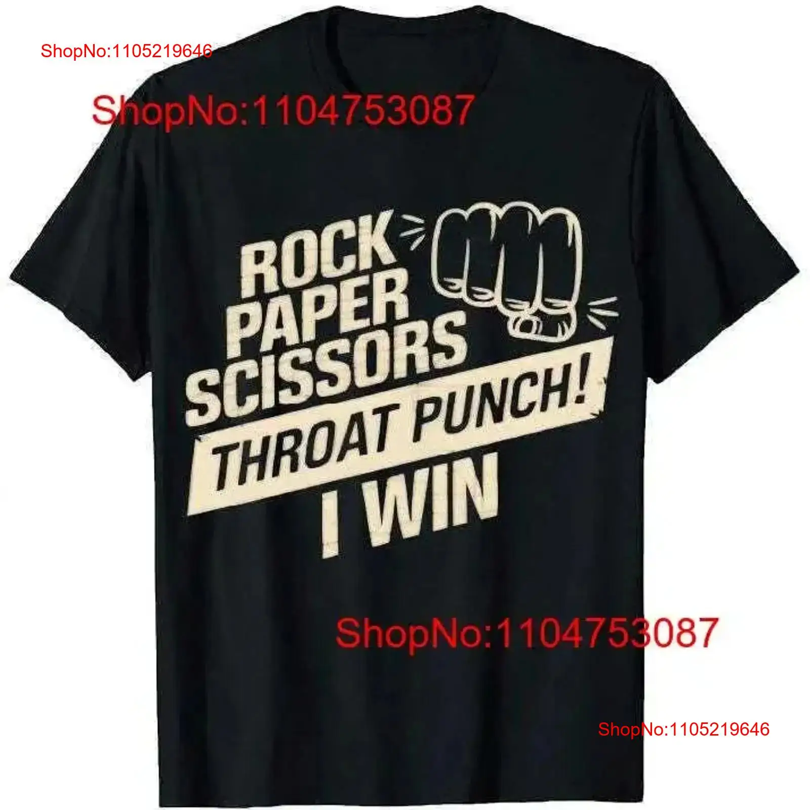 Rock Paper Scissors Throat Pun - Quirky Vintage Fashion 评论和价格