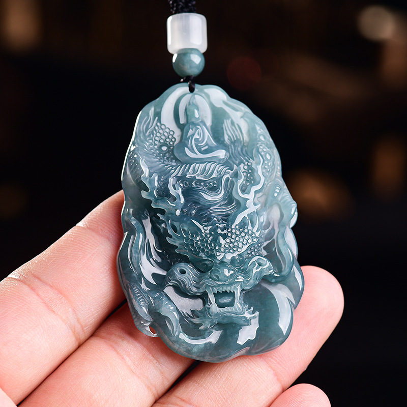Natural Burmese Jadeite Dragon - Vintage Fashion 评论和价格