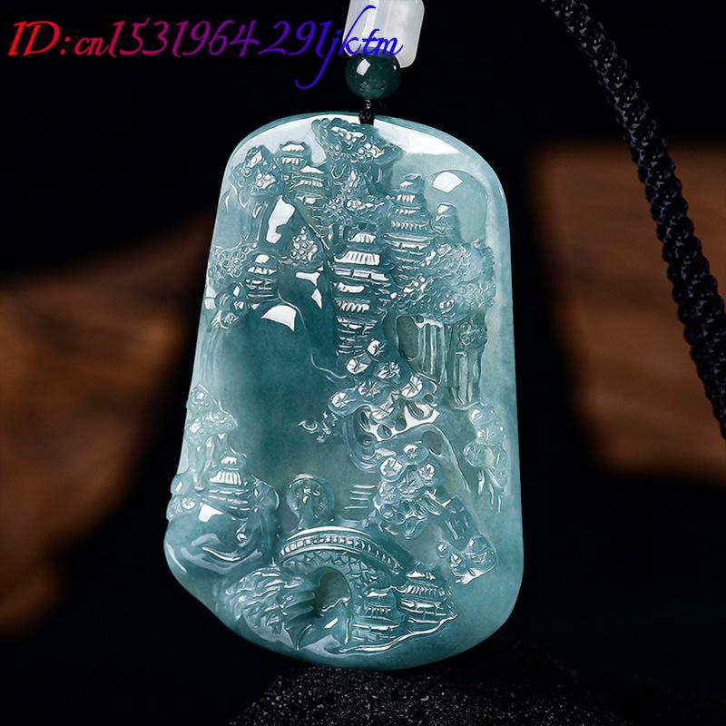 Natural Burmese Jadeite Scener - Vintage Fashion 评论和价格