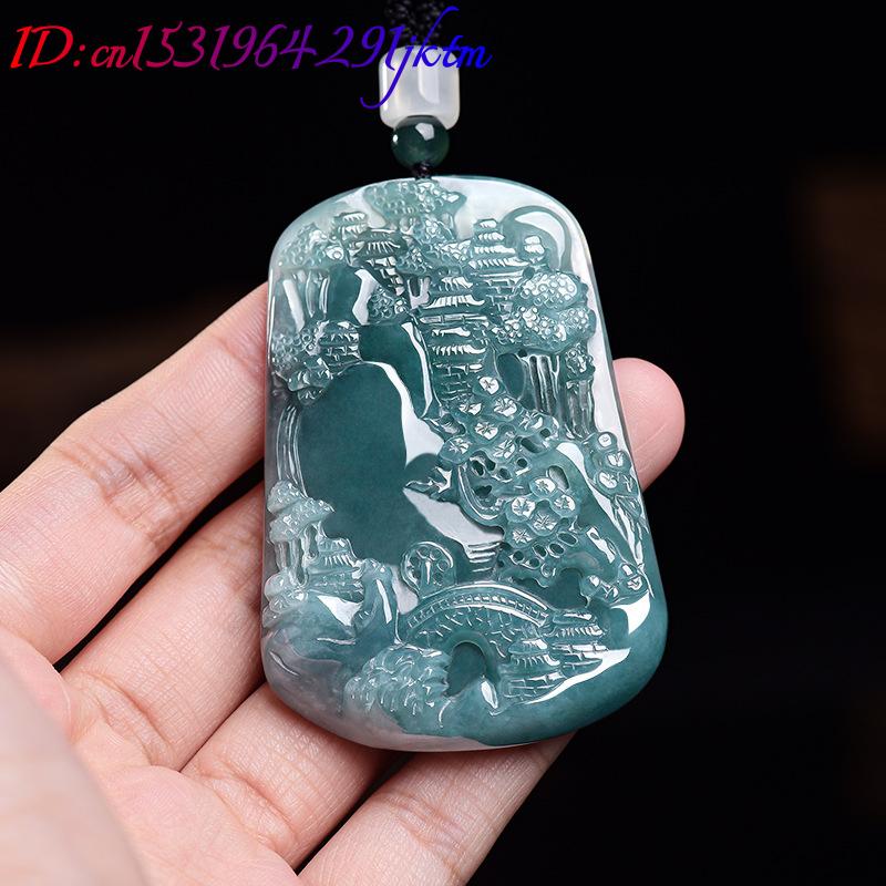 Natural Burmese Jadeite Scener - Vintage Fashion 评论和价格