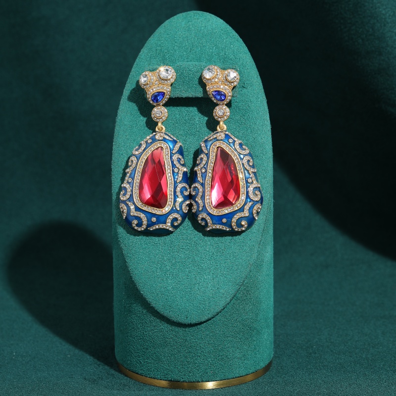 Vintage Alien Red Crystal Blue - Vintage Fashion Jewelry Brands 评论和价格