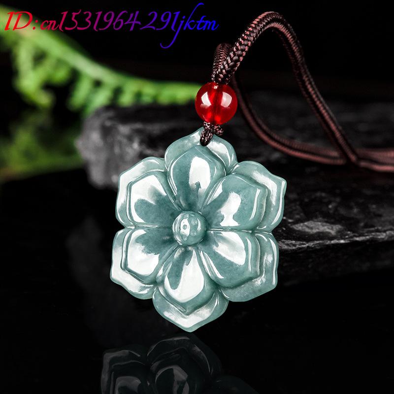 Burmese Jadeite Flower Pendant - Vintage Fashion 评论和价格