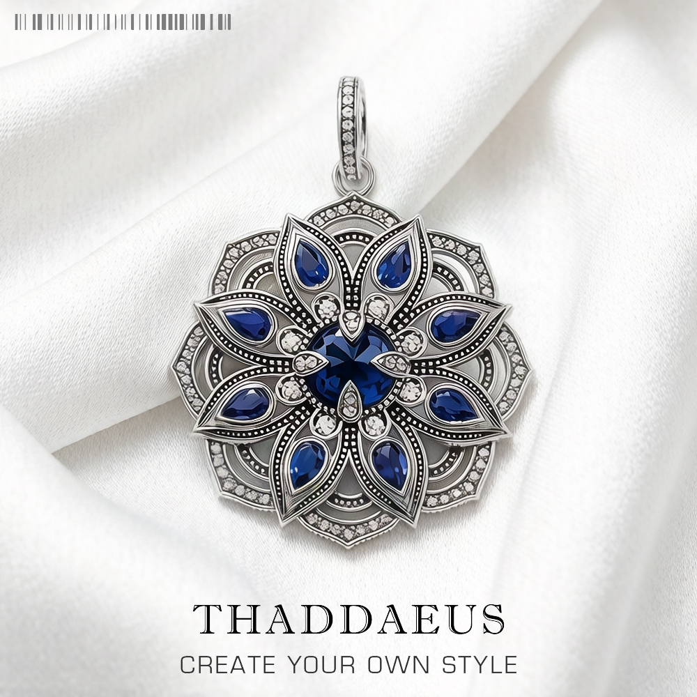 Pendant Blue Lotus Flower,Bran - Vintage Fashion Jewelry Brands 评论和价格