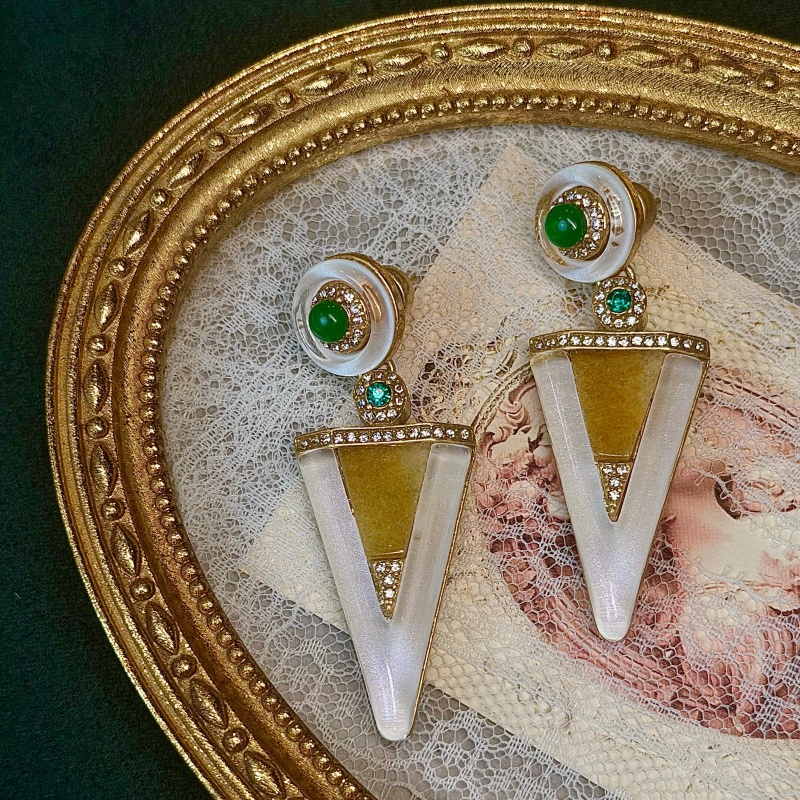 Vintage Green Glazed Glacier W - Vintage Fashion Jewelry Brands 评论和价格