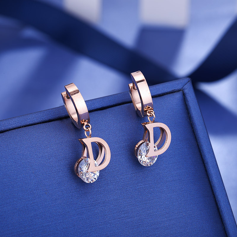 Vintage Luxury Letter D Crysta - Vintage Fashion Jewelry Brands 评论和价格