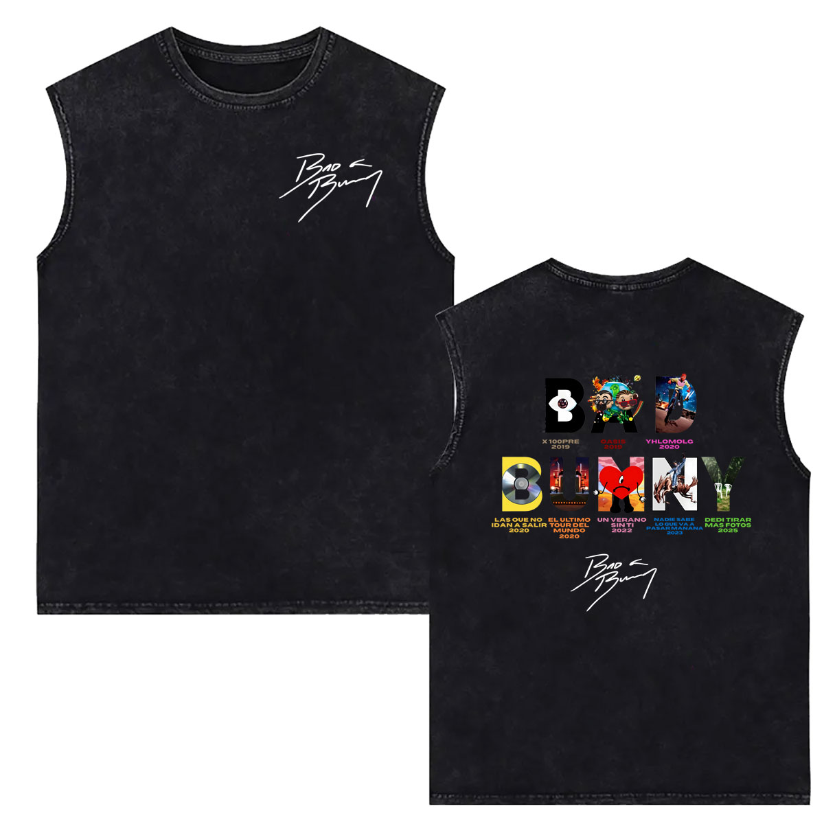 Rapper Bad Bunny Vintage Washe - Vintage Fashion World 评论和价格