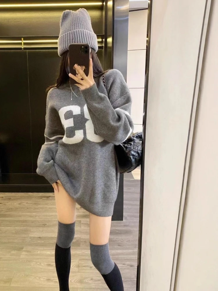 Y2K Vintage Knitted Sweater Wo - Vintage Fashion 评论和价格