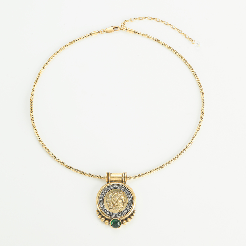 Head Ancient Coin Pendant Chok - Vintage Fashion Trends 2025 评论和价格