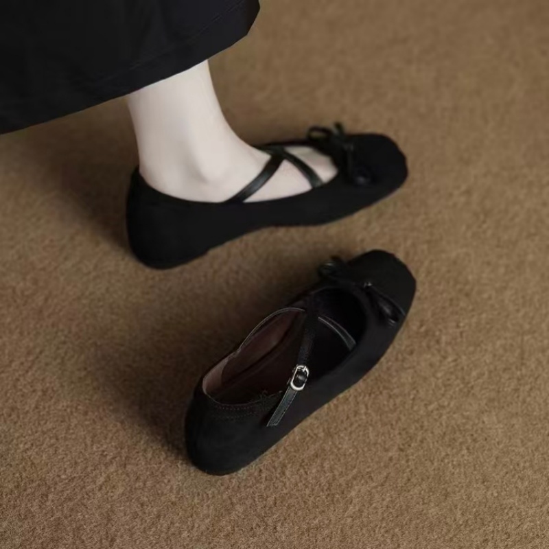 Women's Mary Jane Flats Criss- - Vintage Old Fashion 评论和价格