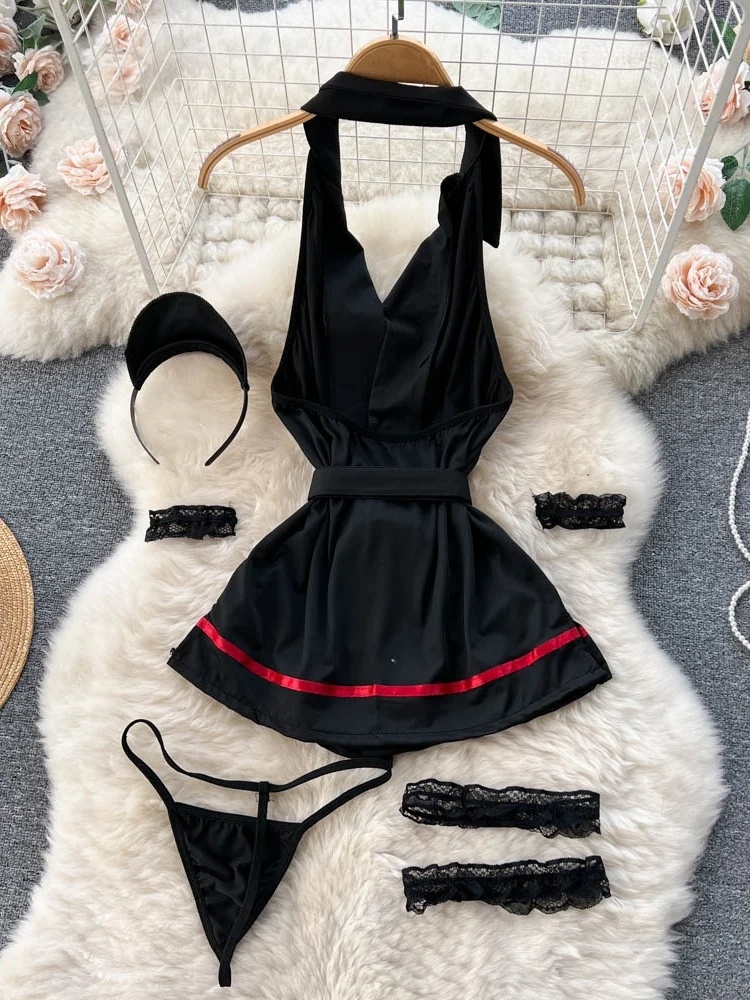 Erotic Fashion Sexy Halter Lin - Vintage Fashion 评论和价格