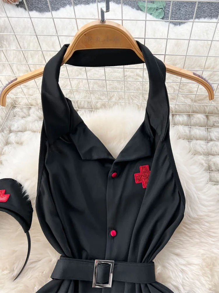 Erotic Fashion Sexy Halter Lin - Vintage Fashion 评论和价格