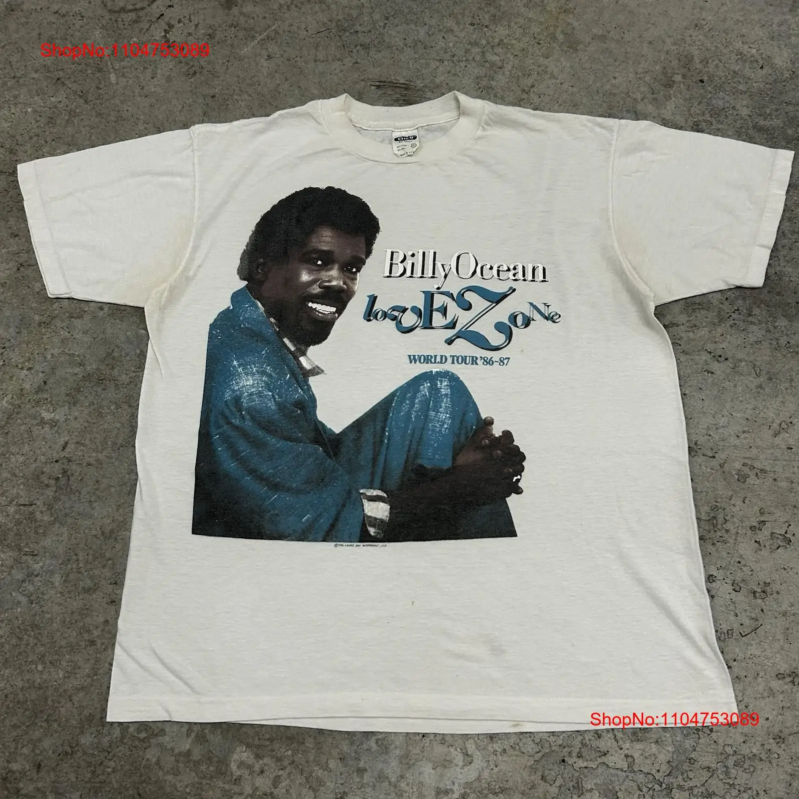 Vintage 80s Billy Ocean Band T - Vintage Fashion World 评论和价格