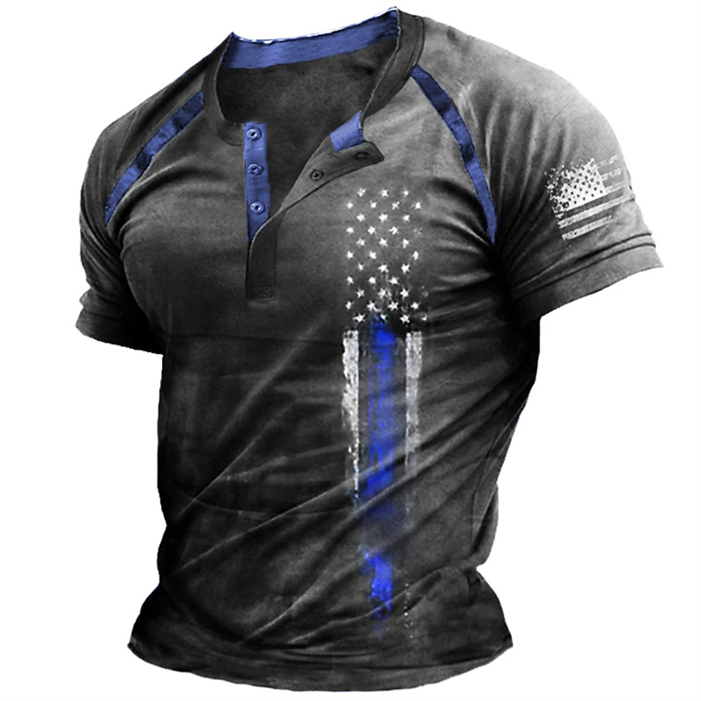 Funny 3D American Flag Print M - Vintage Old Fashion 评论和价格