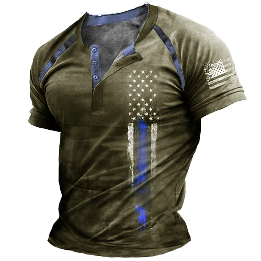 Funny 3D American Flag Print M - Vintage Old Fashion 评论和价格