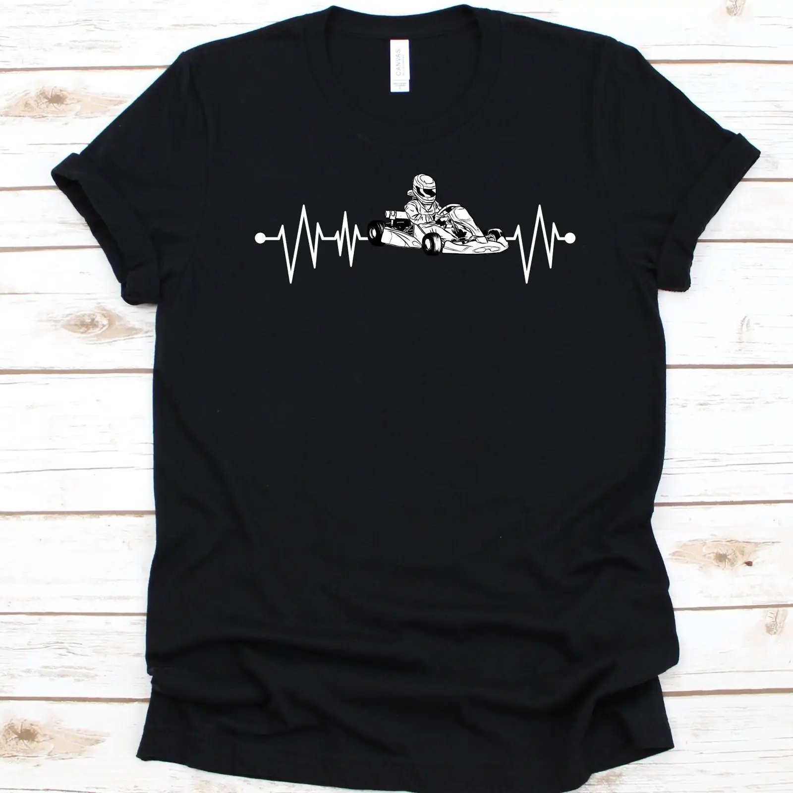 Go Kart Racing Heartbeat T Shi - Vintage Fashion Enthusiasts 评论和价格