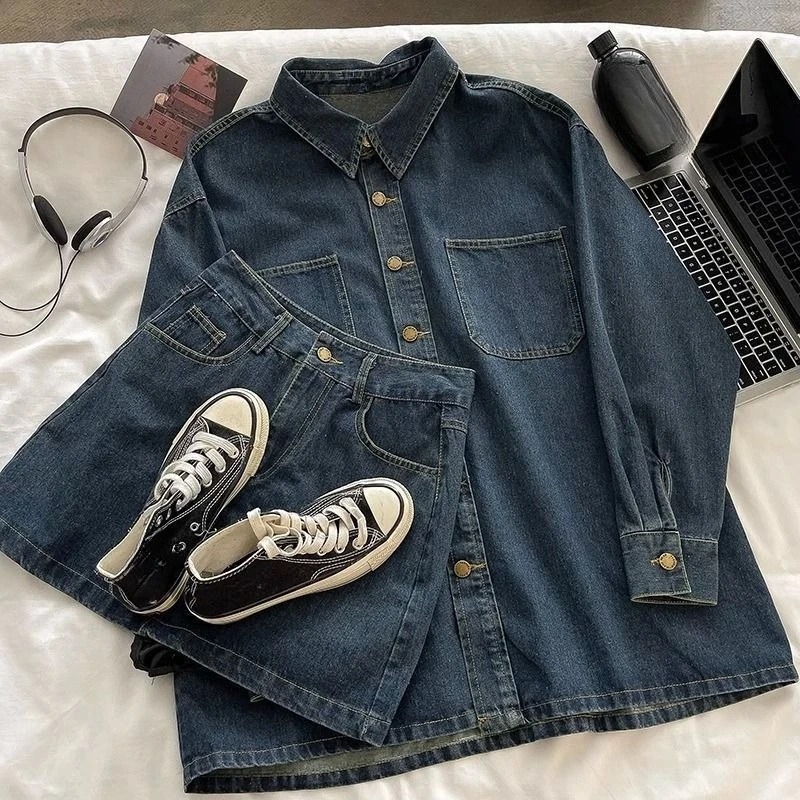 Y2K Denim Skirt Set: Vintage J - Vintage Fashion 评论和价格