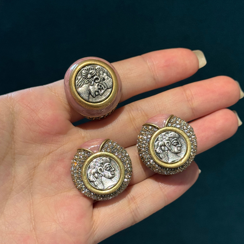Vintage Ancient Coins Pink Jew - Vintage Fashion Old Money 评论和价格