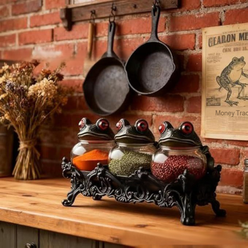 Witch ThreePiece Spice Jars Se - Quirky Vintage Fashion 评论和价格