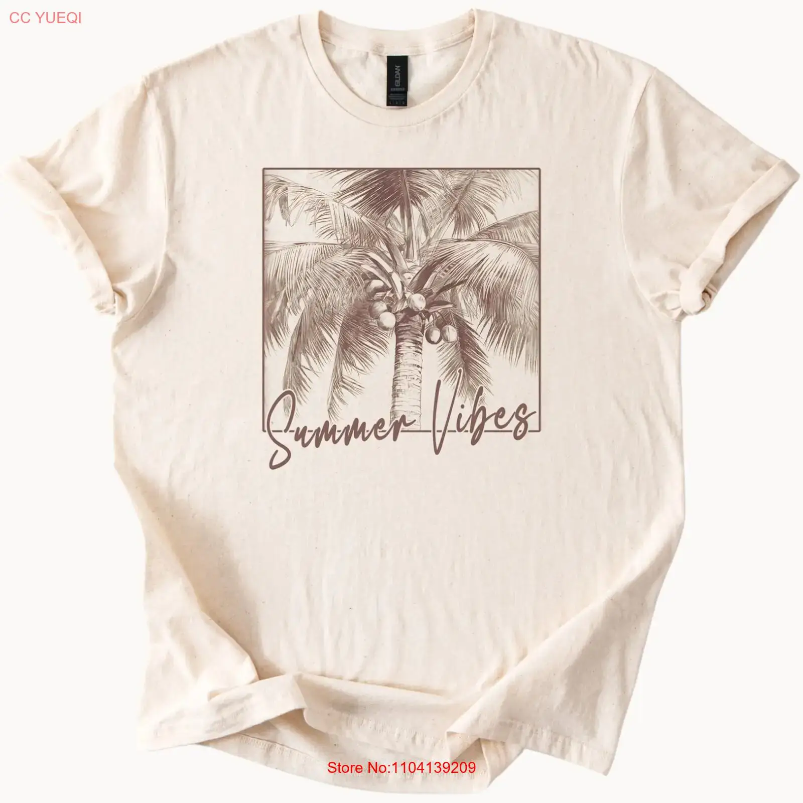 Summer Vibes Palm Tree T Shirt - Vintage Vibes Fashion 评论和价格