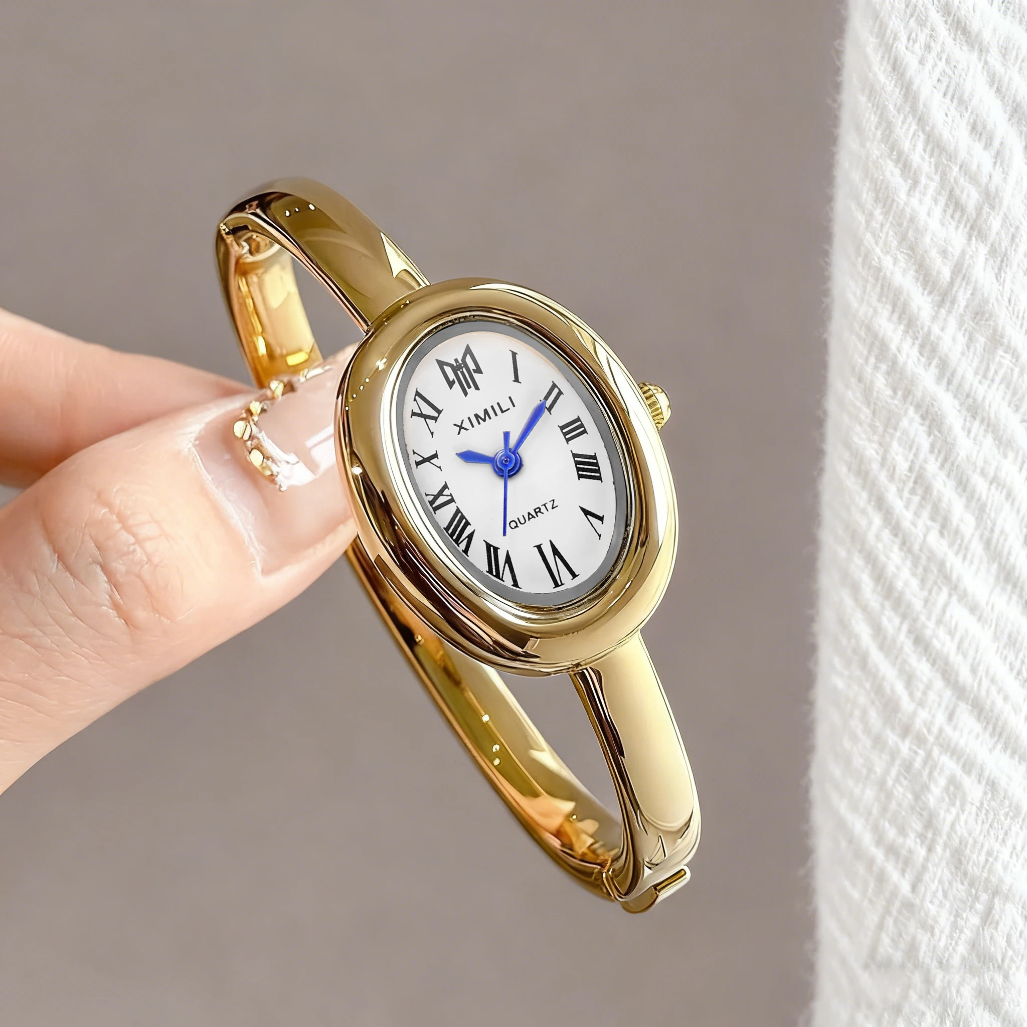 2026XIMILI Vintage Oval Bangle - Vintage Fashion Watches 评论和价格