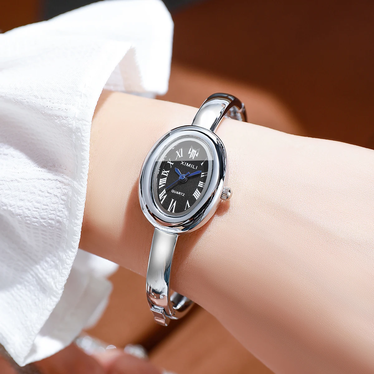2026XIMILI Vintage Oval Bangle - Vintage Fashion Watches 评论和价格