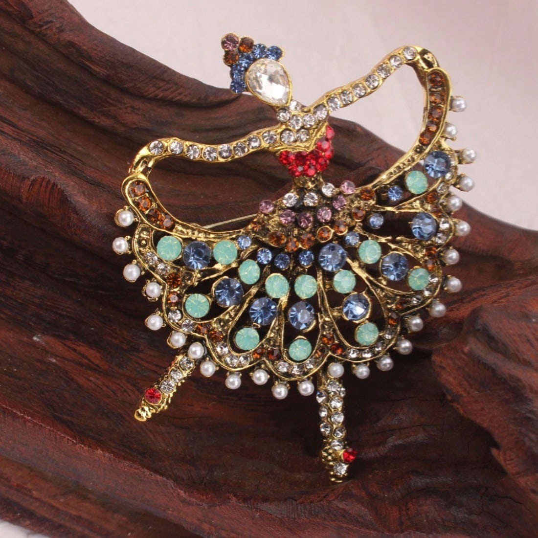 Vintage Gold-Tone Ballet Dance - Vintage Fashion Enthusiasts 评论和价格