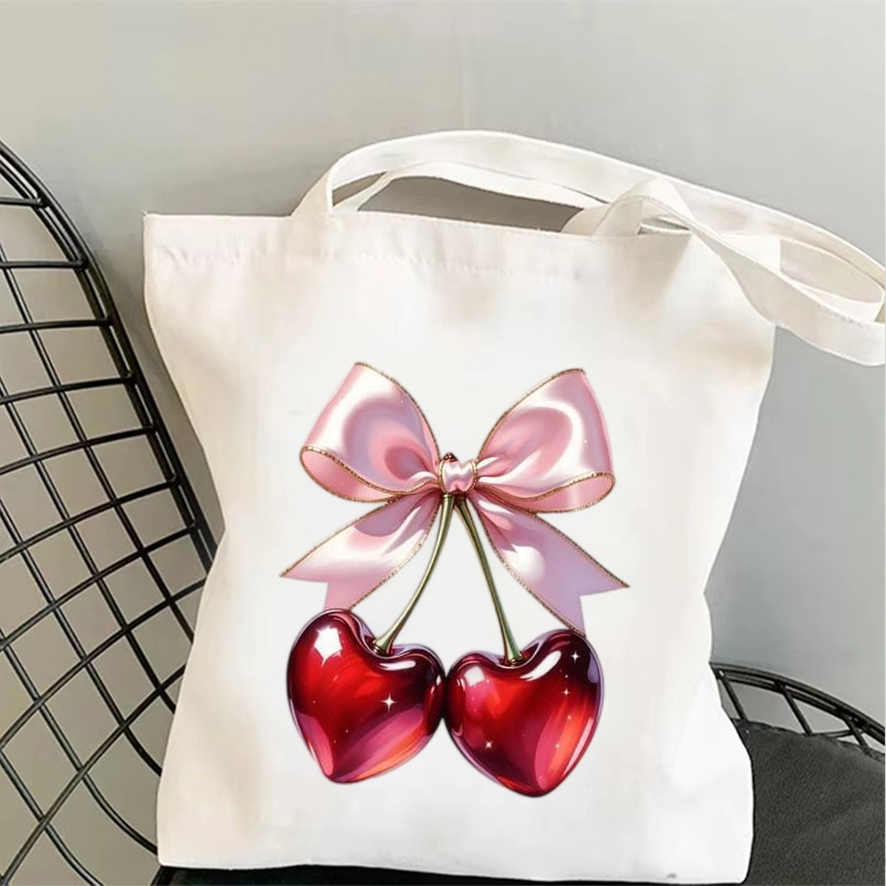 Vintage Pink Bow Cherry Art Ca - Vintage Vibes Fashion 评论和价格
