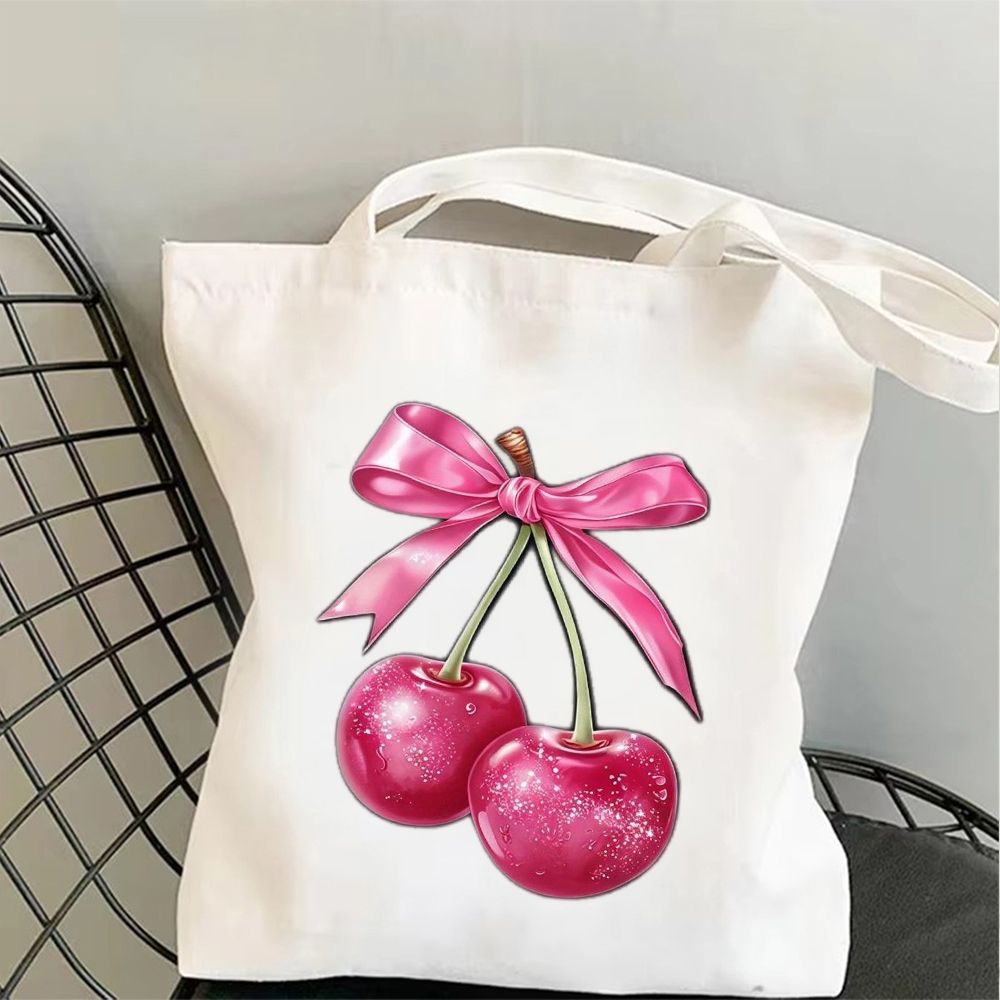 Vintage Pink Bow Cherry Art Ca - Vintage Vibes Fashion 评论和价格