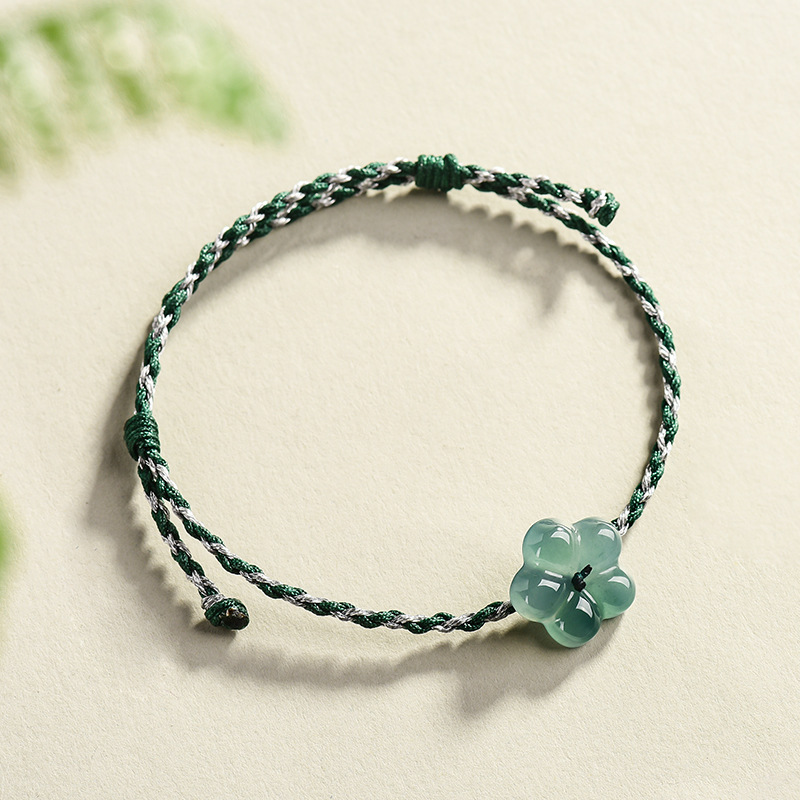 Burmese Jadeite Flower Bracele - Vintage Fashion 评论和价格