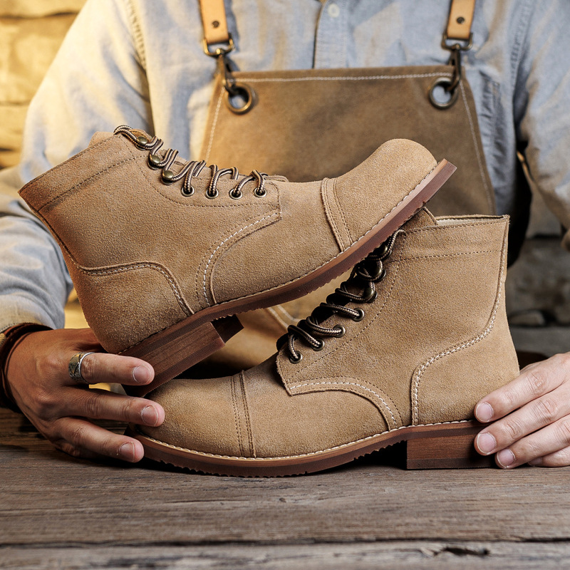 Suede Boot Goodyear-Welted Mot - Vintage Old Fashion 评论和价格
